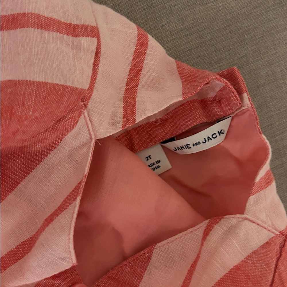 Janie and Jack Blue, Red, and Multicolor Kids Dress Set - Picture 7 of 7